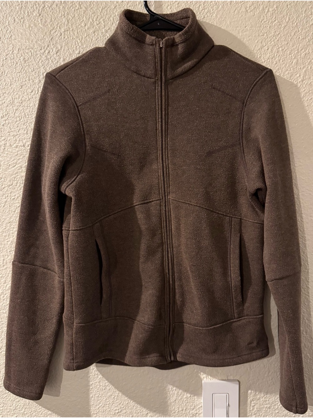 Columbia Cozy Brown Zip Front Jacket